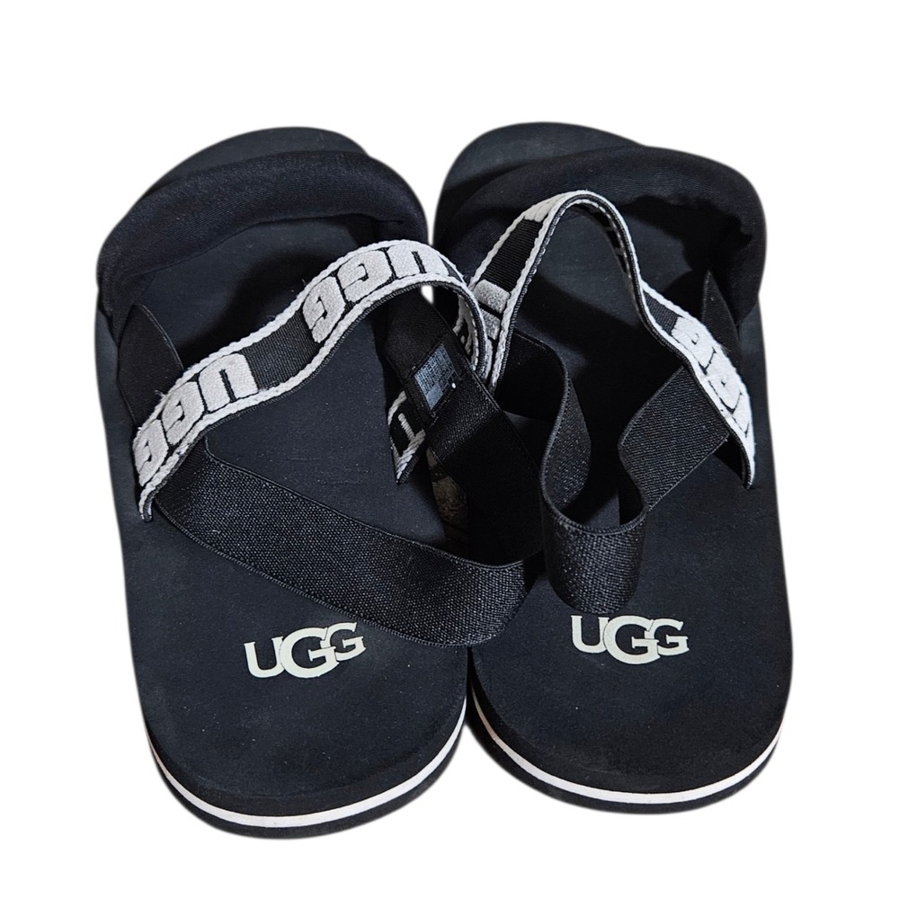 UGG Australia Zuma Sling Sandal Slides Slip-On Black Girls Tasman USA 5 Size